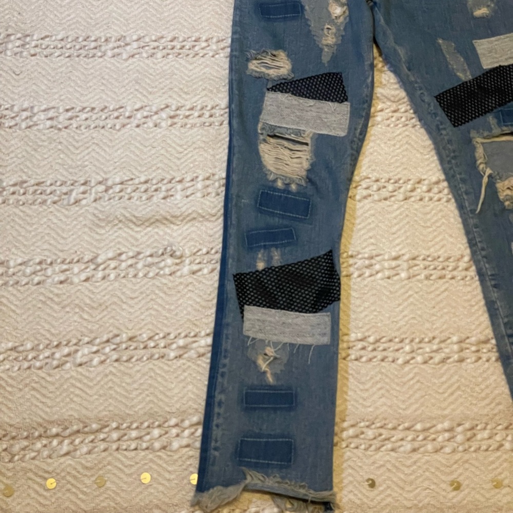 Boho Patchwork Jeans - Picture 4 of 16